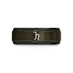 cool presents for pals – gunmetal & black tungsten jupiter wedding band