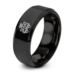 easy present ideas men – black tungsten caboose ring