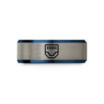 best presents for mothers – blue & grey tungsten rj45 jack wedding band