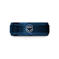 unique keepsakes for her – blue tungsten rj45 jack wedding band