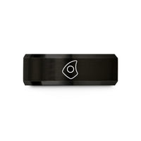 tungsten rings for him – black tungsten pick grip wedding band