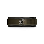 tungsten wedding bands her – gunmetal & black tungsten bcn wedding band