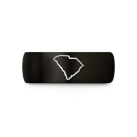small jewelry for her – black & gold tungsten south carolina state wedding band