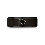 presents for her birthday – black tungsten south carolina state wedding band