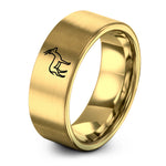 personalized jewelry for her – gold tungsten springbok antelope ring