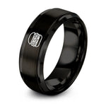 Small Gift Ideas Women – black tungsten pulled pork sandwich ring