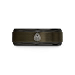 best presents for girlfriend – gunmetal & black tungsten spirit board planchette wedding band