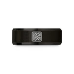 best mini presents men – black tungsten recursive backtracking maze wedding band