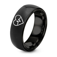 swatch color sample for Heart Pulse ring style 01
