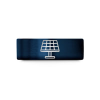 small jewelry presents her – black & blue tungsten solar panel wedding band
