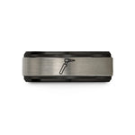 best presents for couples – black & silver tungsten tig torch wedding band