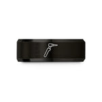 unique presents for her – black tungsten tig torch wedding band