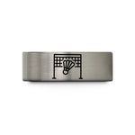 engraved rings for her – black & blue & gray tungsten badminton net shuttlecock wedding band