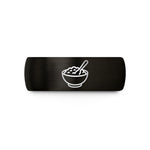 cute rings for her – black & gold tungsten oatmeal bowl wedding band
