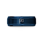 thoughtful thank you tokens – blue tungsten blue flag wedding band