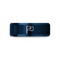thoughtful thank you tokens – blue tungsten blue flag wedding band