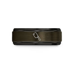 easy thank you presents – gunmetal & black tungsten meat cleaver wedding band