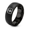Medical Bag – Tungsten Wedding Band, 8 mm, Black Comfort-Fit Unisex