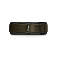 small present tokens – gunmetal & black tungsten screwdriver wedding band