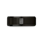 unique thank you presents – black tungsten us flag wedding band