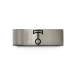 romantic presents for him – black & blue & silver tungsten pendulum wedding band