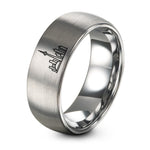 Small Wedding Gifts for the Couple – silver tungsten toronto skyline ring