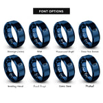 font options for inside engraving on blue soda can rings