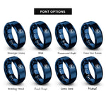 font options for inside engraving on blue sodium na rings