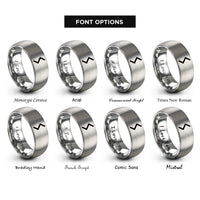 font options for inside engraving on gray sol rune upright rings