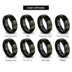 font options for inside engraving on gunmetal & black sol rune upright rings