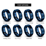 font options for inside engraving on blue soldering iron rings