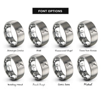 font options for inside engraving on silver soldering iron rings