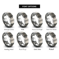 font options for inside engraving on grey southern hemisphere rings