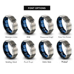 font options for inside engraving on blue & gray sowilo rings