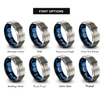 font options for inside engraving on blue & gray sowilo rings
