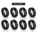 font options for inside engraving on black sowilo rune rings