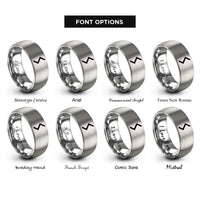 font options for inside engraving on silver sowilo rune rings