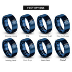 font options for inside engraving on blue space station rings