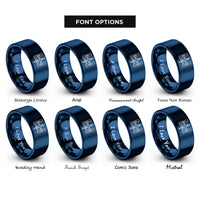 font options for inside engraving on blue space station rings