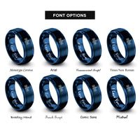 font options for inside engraving on blue space station rings