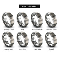 font options for inside engraving on grey space station rings