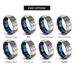 font options for inside engraving on blue & grey spacewalker tether rings