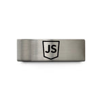 custom tungsten rings – blue & gray tungsten javascript wedding band