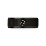 tungsten ring for couples – black tungsten magnetic north wedding band