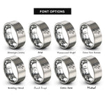 font options for inside engraving on gray speedster runner sprint rings