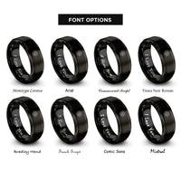 font options for inside engraving on black spiral halftone burst rings
