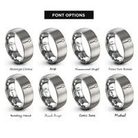 font options for inside engraving on silver spoon rings