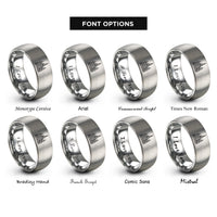 font options for inside engraving on silver st basils cathedral rings