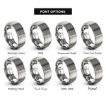 font options for inside engraving on grey step sequencer grid rings