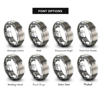 font options for inside engraving on gray stone icon crack rings